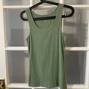 GAP olive green tank top